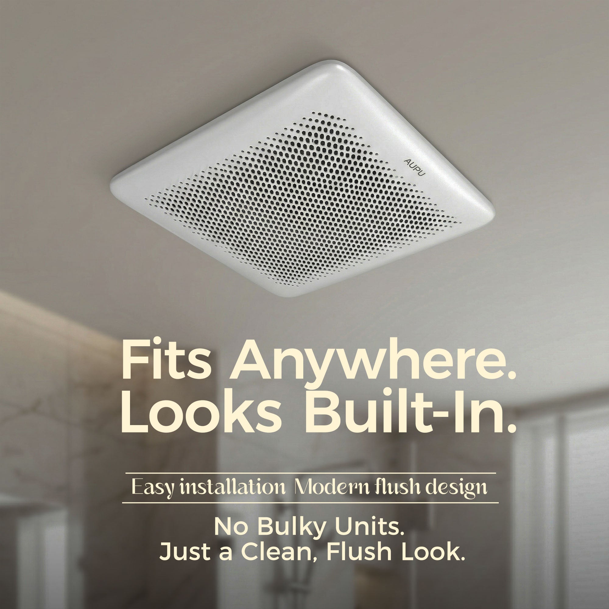 AUPU SilentFlow DC Smart Bathroom Exhaust Fan